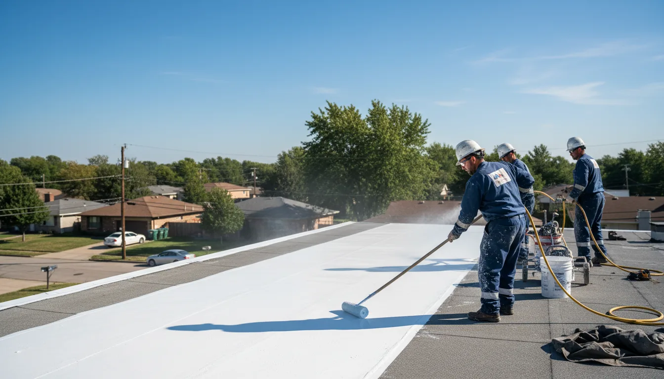 Commercial roof coating in Phoenixville, PA near me